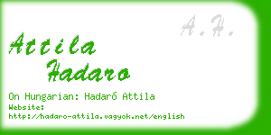 attila hadaro business card